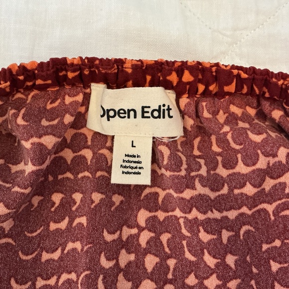 Open Edit Cutout Puff Sleeve Minidress L NWOT - Picture 3 of 3